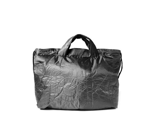 Penelope<br />Large collapsible bag in black nylon - Black