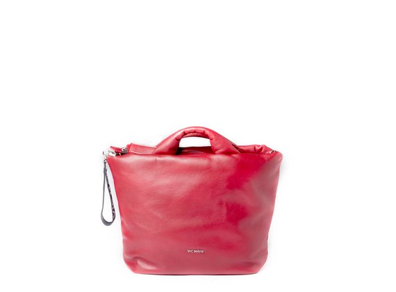 Tapered Ruth Big<br> bag in red leather - Red