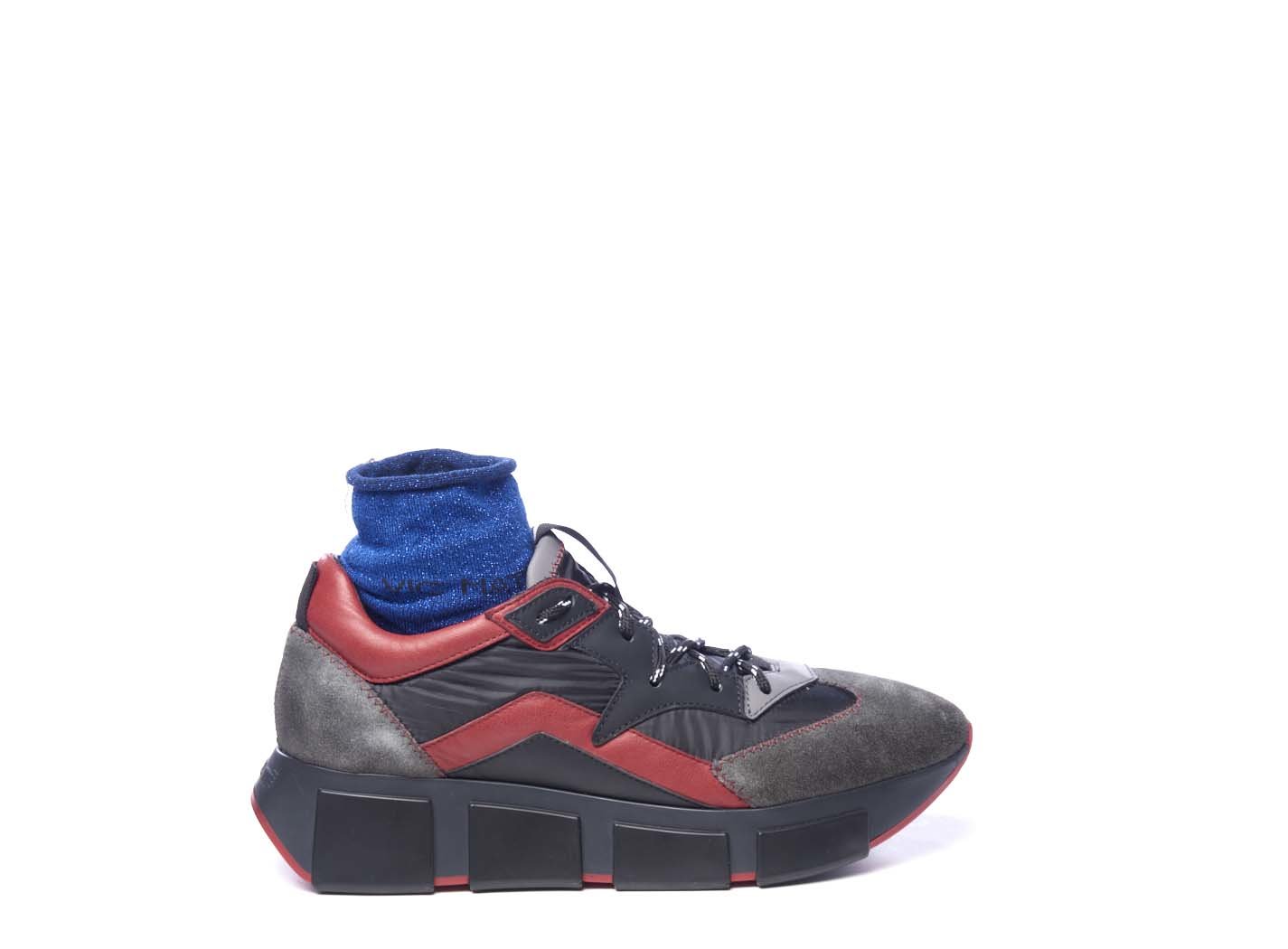 leather running trainers