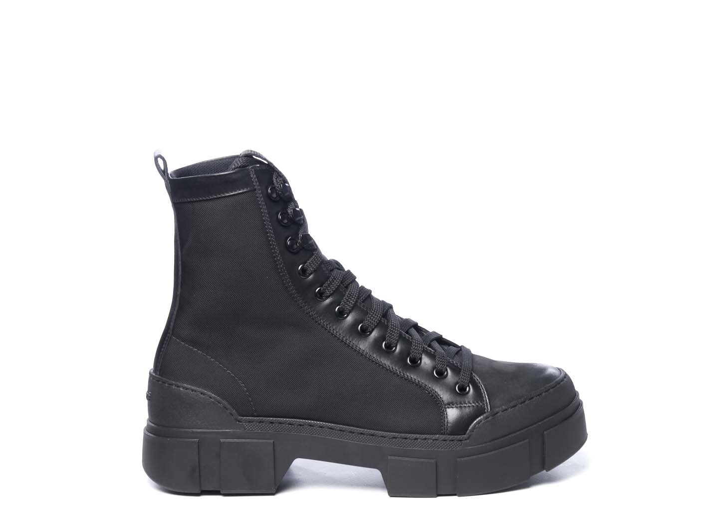 fabric combat boots