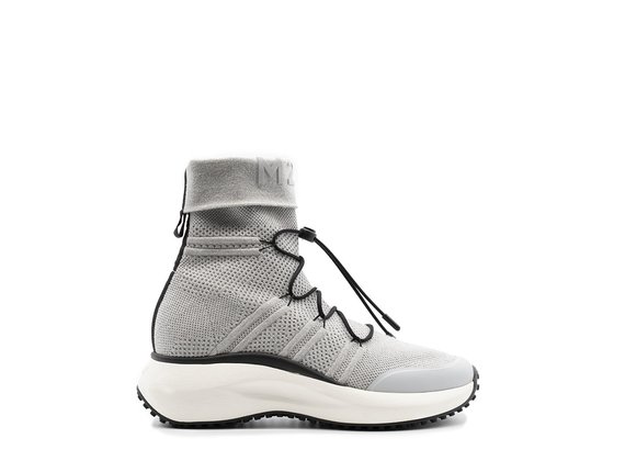 Grey M2M ankle boots with sock