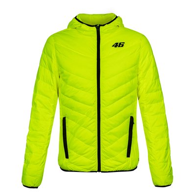 Core down jacket yellow fluo