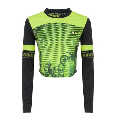 Woman Fila VR46 Riders Academy long-sleeved cropped T-shirt