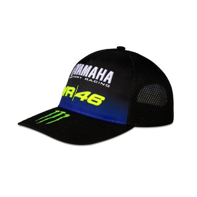 Cap mid visor Yamaha Black