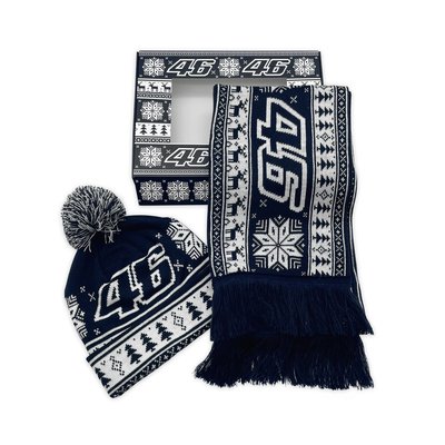 VR46 Christmas cap and scarf bundle