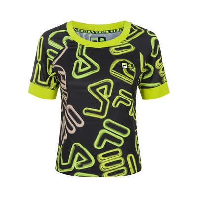 Woman Fila VR46 Riders Academy AOP cropped T-shirt