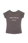 Chiara Boni - Smile for USA T-shirt Chiara Boni La Petite Robe Woman - Anthracite - Chiara Boni