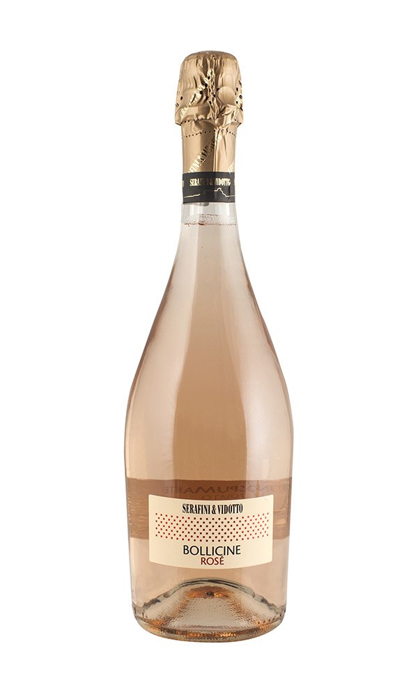 Bollicine Rosè Spumante by Serafini & Vidotto (Case of 3 - Italian Sparkling Rosè Wine)